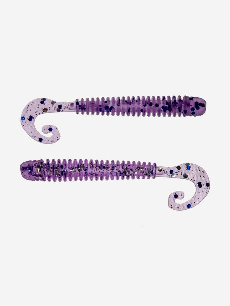 Мягкая приманка Helios Credo Long Body, 2,95'' / 7,5 см, Silver Sparkles & Fio, 12 шт (HS-9-036)