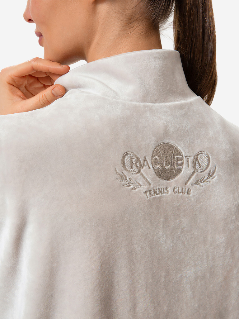 Толстовка женская RAQUETA SPORT на молнии Marshmallow, Perla