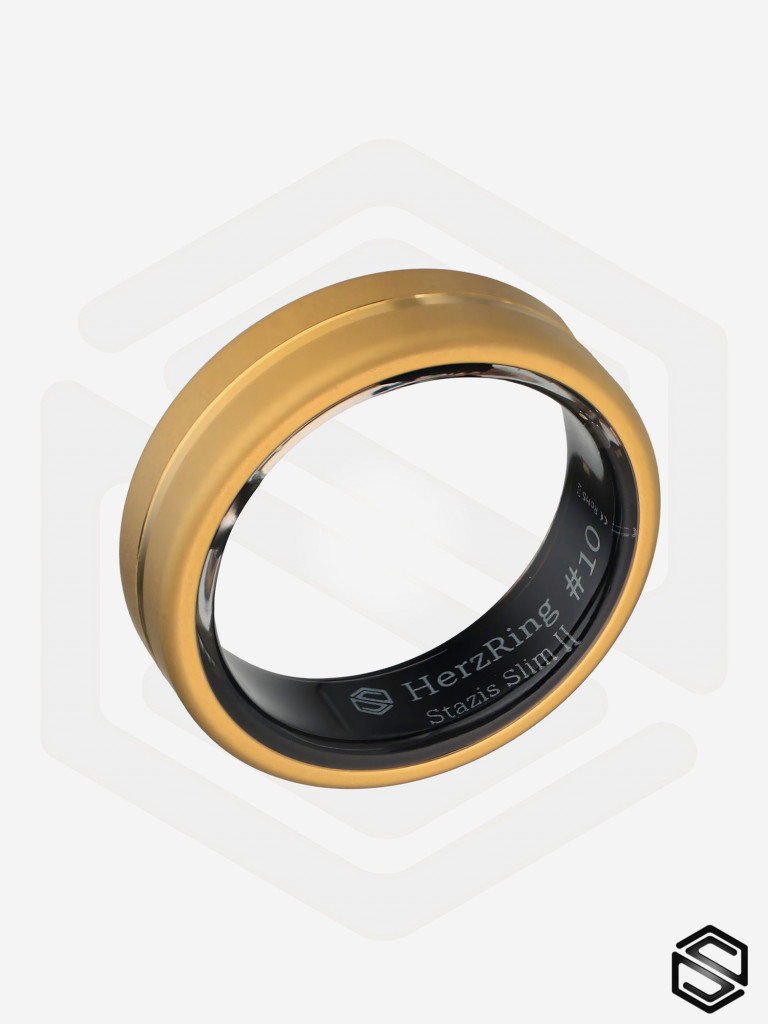 Тонкое Умное кольцо HerzRing с Анализатором крови, давлением и глюкозой Stazis Slim 2 №10