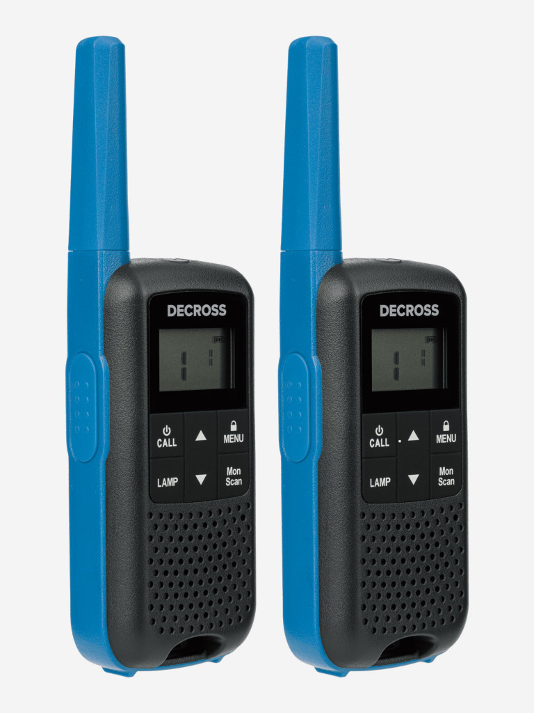 Комплект из двух радиостанций Decross DC63 Blue Twin EU с ЗУ