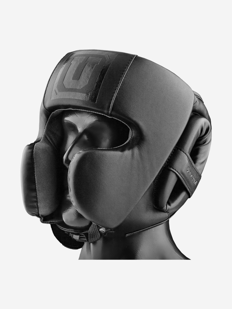 Боксёрский шлем мексиканского стиля ULTIMATUM BOXING GEN5MEX-HTN PITCH BLACK с алькантарой