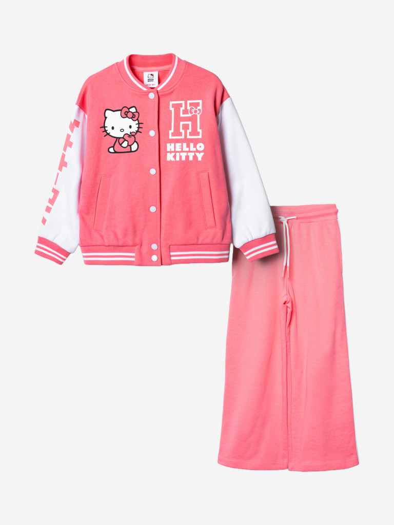 Комплект для девочек: толстовка, брюки PlayToday