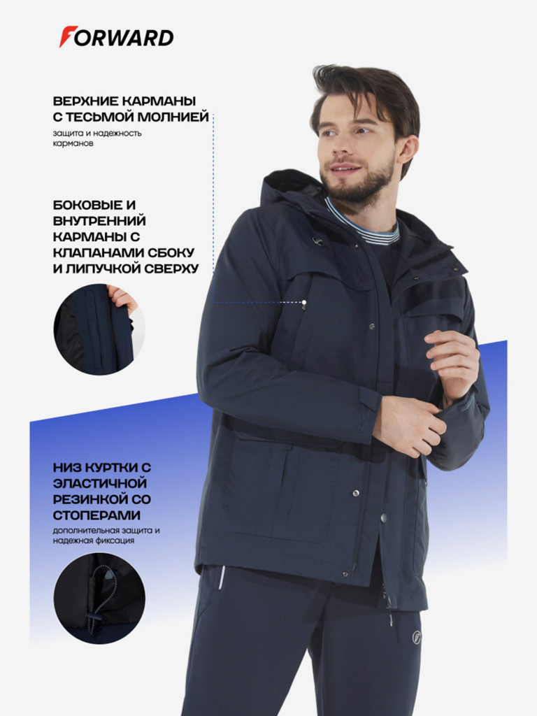 Куртка ветрозащитная мужская Forward