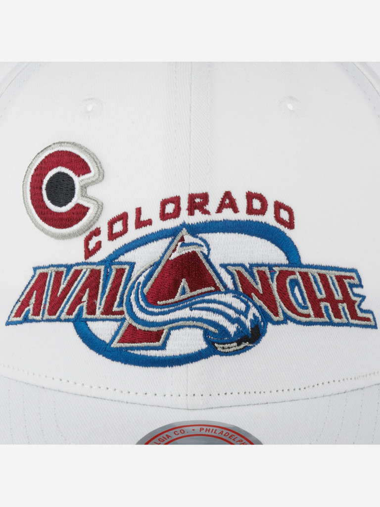 Бейсболка MITCHELL NESS HHSS5758-CAVYYPPPWHIT Colorado Avalanche NHL