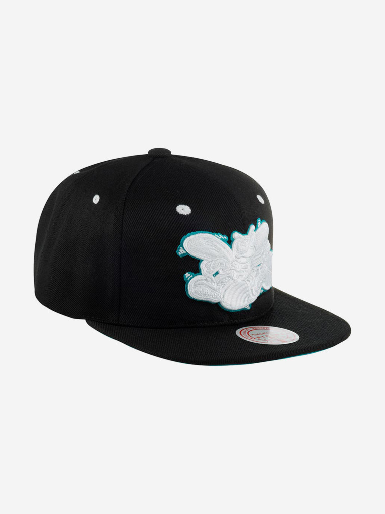 Бейсболка с прямым козырьком MITCHELL NESS 6HSSMM20253-CHOBLCK Charlotte Hornets NBA (черный)