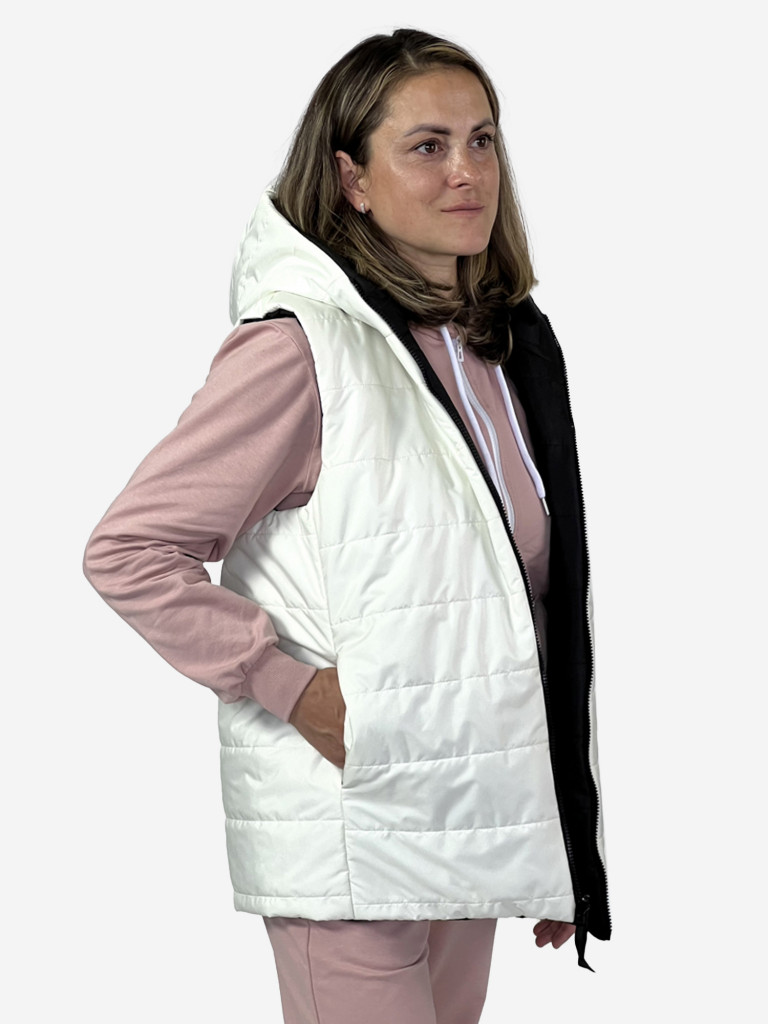 Жилетка женская утепленная двусторонняя с капюшоном Pater'c Legion