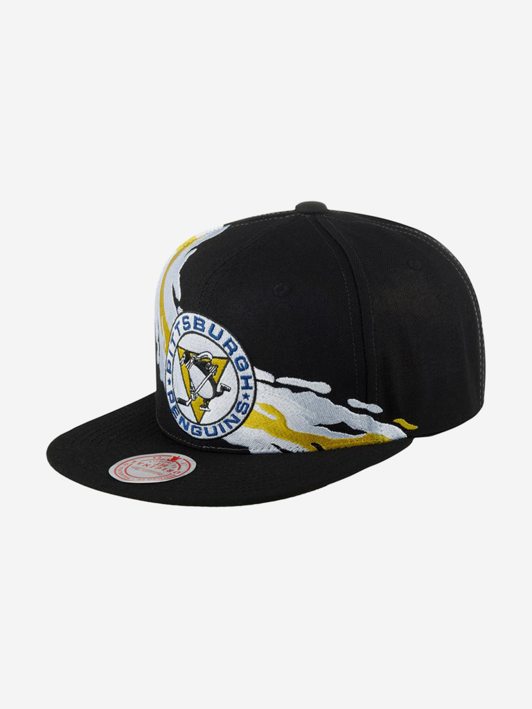 Бейсболка с прямым козырьком MITCHELL NESS 6HSSSH22087-PPEBLCK Pittsburgh Penguins NHL