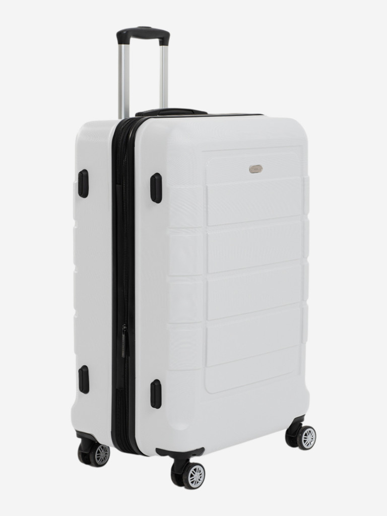 Чемодан на колесах L белый Feelway