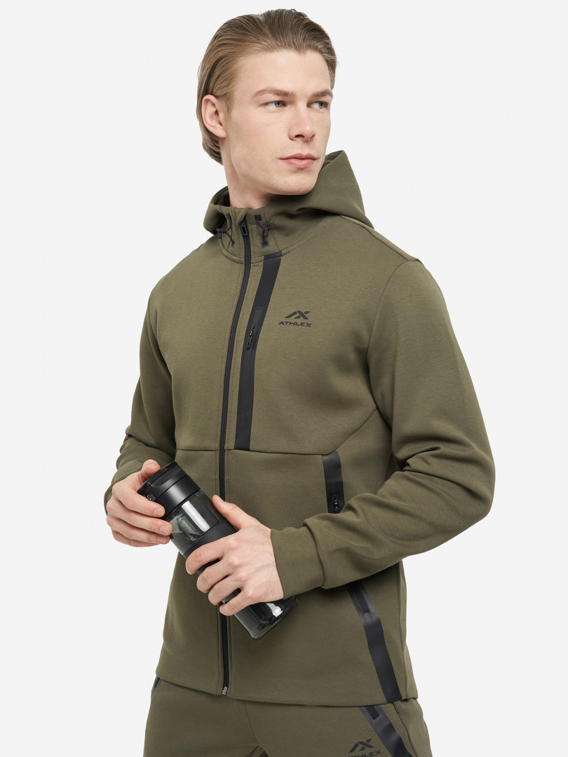 фото Толстовка мужская athlex top fleece, зеленый