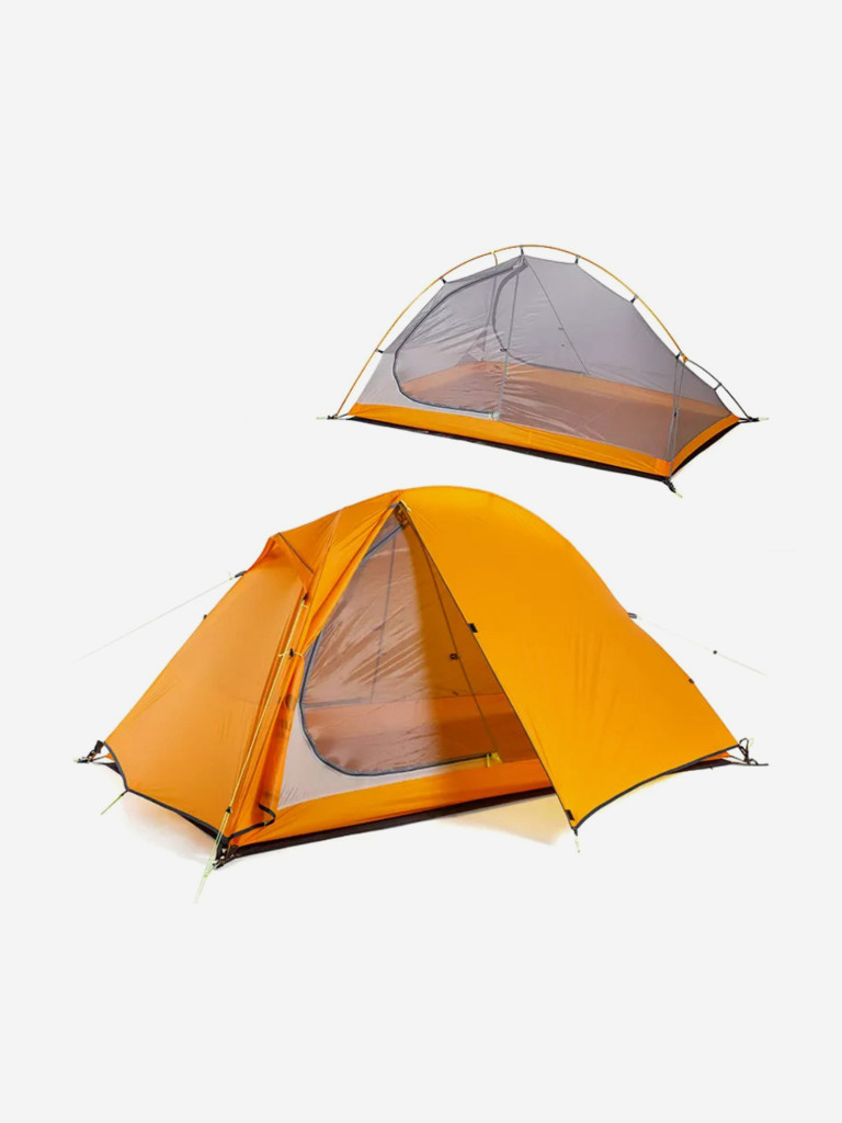 Палатка Naturehike Cycling Si 1-местная, алюминиевый каркас, сверхлегкая, оранжевый