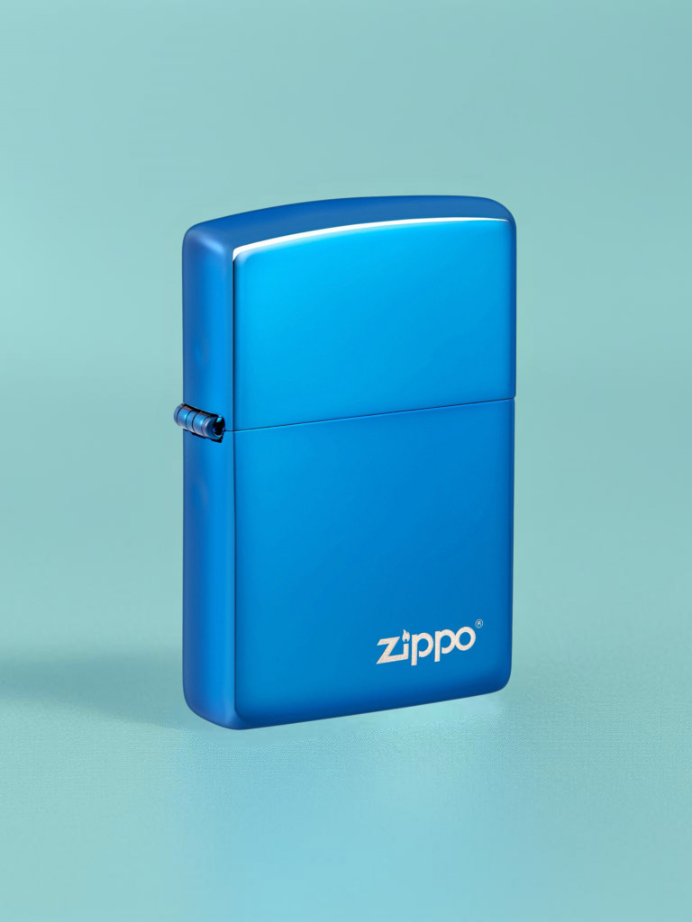 Зажигалка бензиновая ZIPPO 20446ZL Classic Logo High Polish Blue