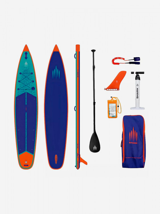 Сапборд надувной двухслойный Shark Venture Touring 12.6x30x6, 381x76x15 см