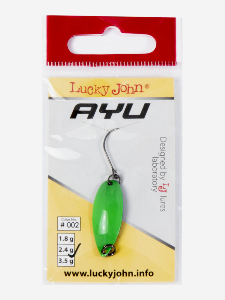 Блесна колеблющаяся Lucky John TR AYU, длина 29мм, вес 02.4г