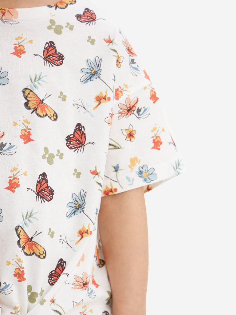 Футболка для девочек с узлом TOTTI KIDS