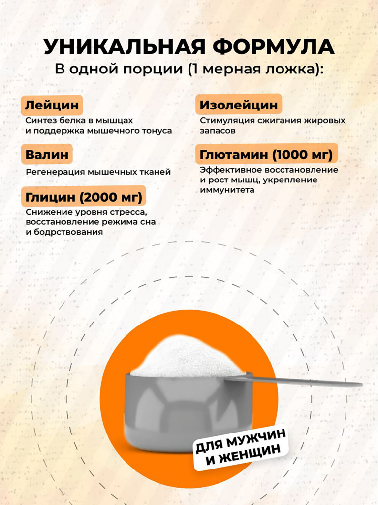 Аминокислоты Steelpower BCAA Recovery 2-1-1 с глютамином, глицином, 250 г, Апельсин