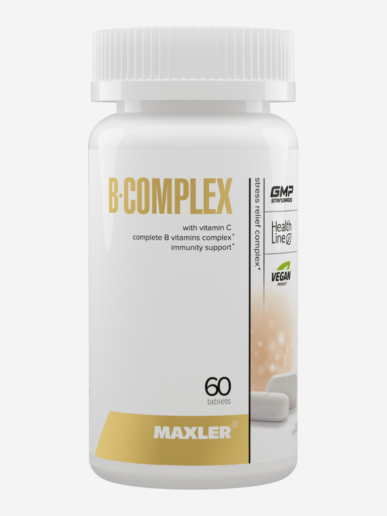 Комплекс витаминов группы В с витамином С Maxler B-Complex, 60 таблеток