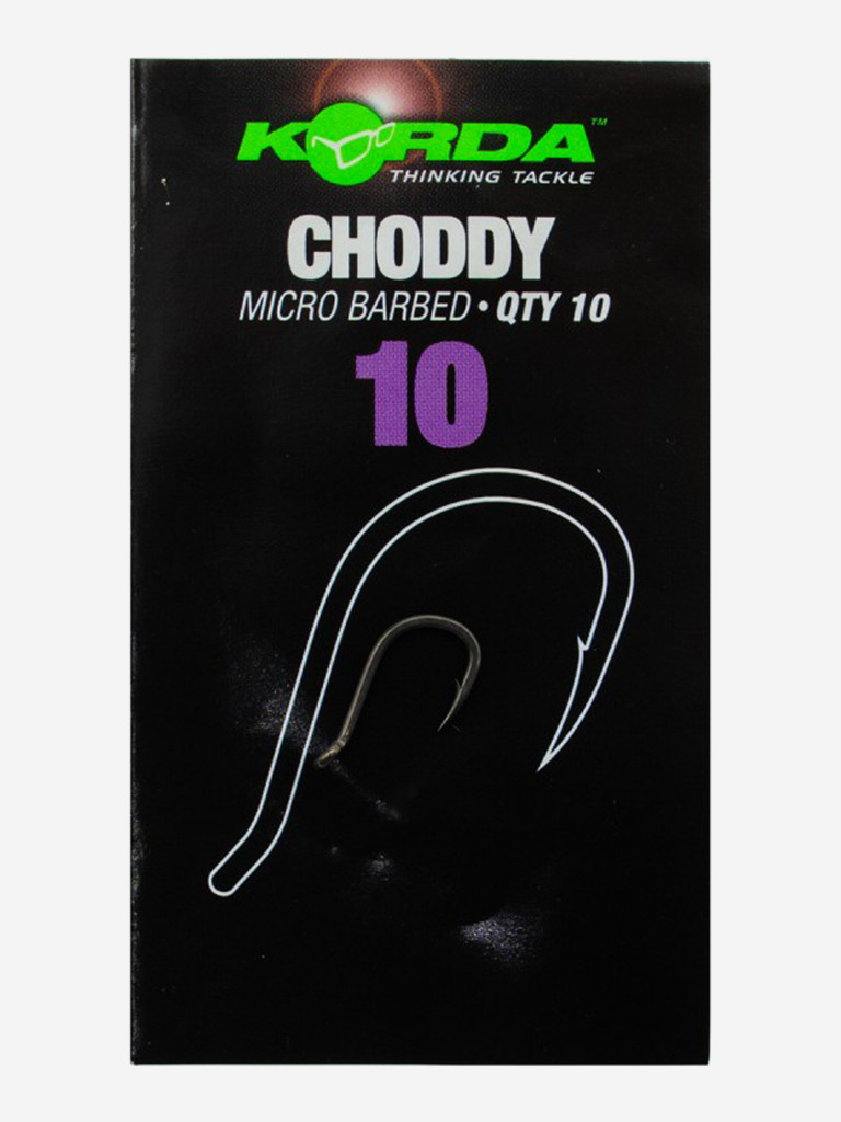 Крючок KORDA Choddy №10 с бородкой 10шт
