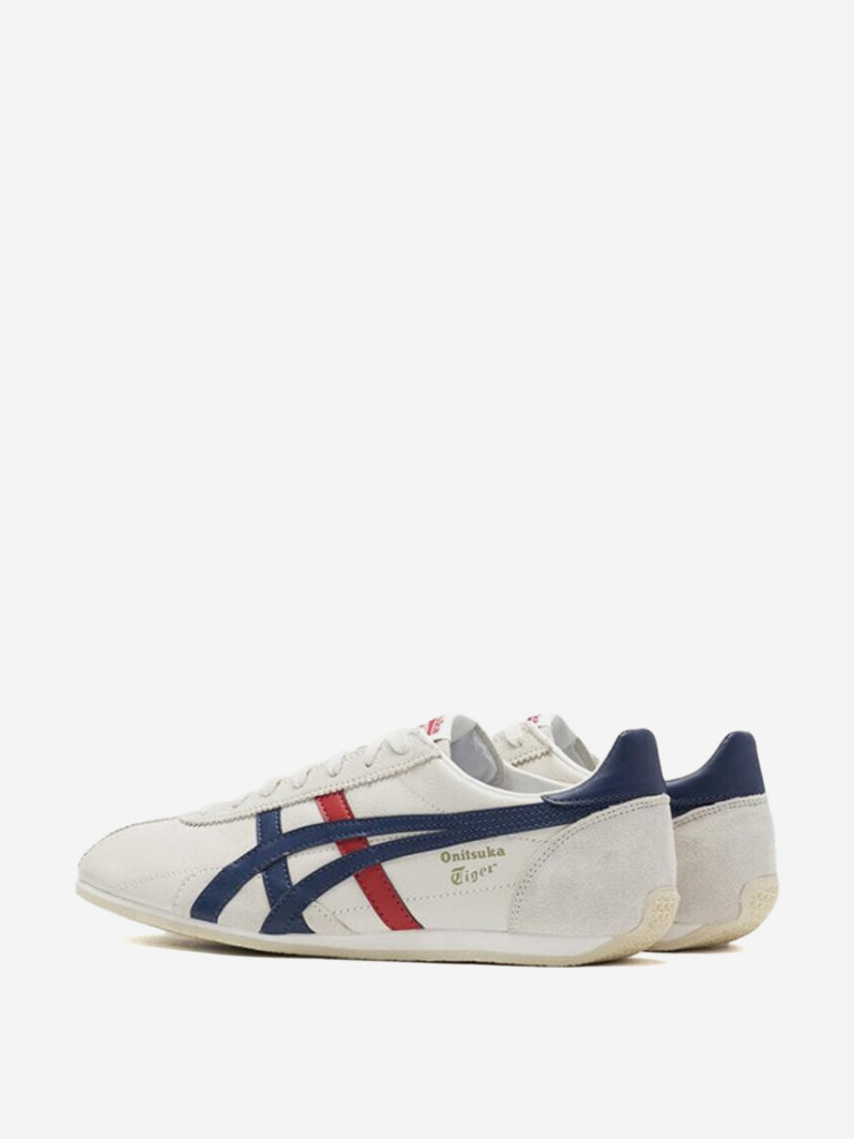 Кроссовки Onitsuka Tiger Runspark Cushioning, Slip Resistant, And Abrasion Resistant Low Top Running Shoes Unisex Silver White