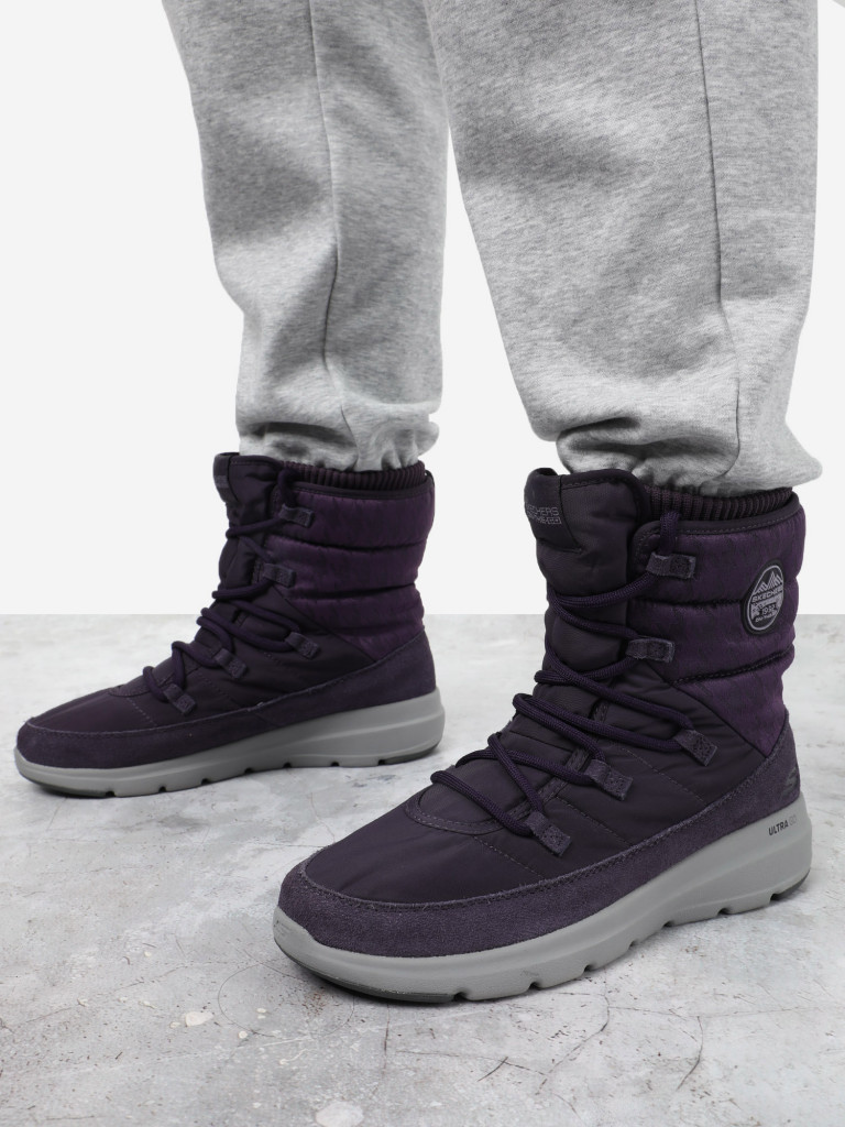 Сапоги утепленные женские Skechers Glacial Ultra