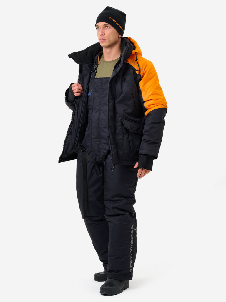 Костюм-поплавок Tritongear "Скиф" -40 Таслан, Черно-Оранжевый