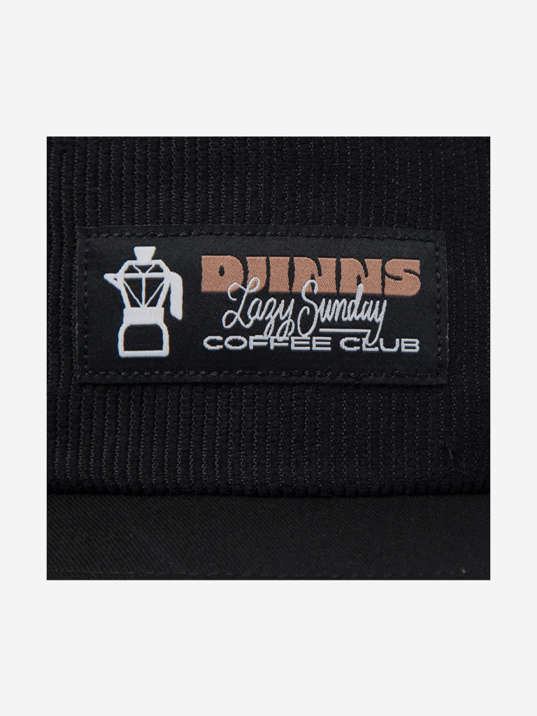 Бейсболка пятипанелька DJINNS 5P Soft Flat Cap Sunday Coffee Cord (черный)