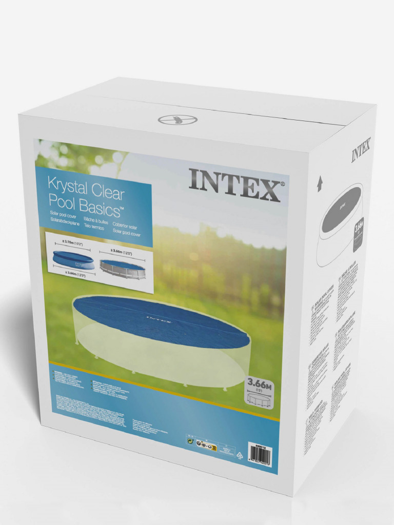 Плавающий тент Intex 28012 на бассейны диаметром 366см