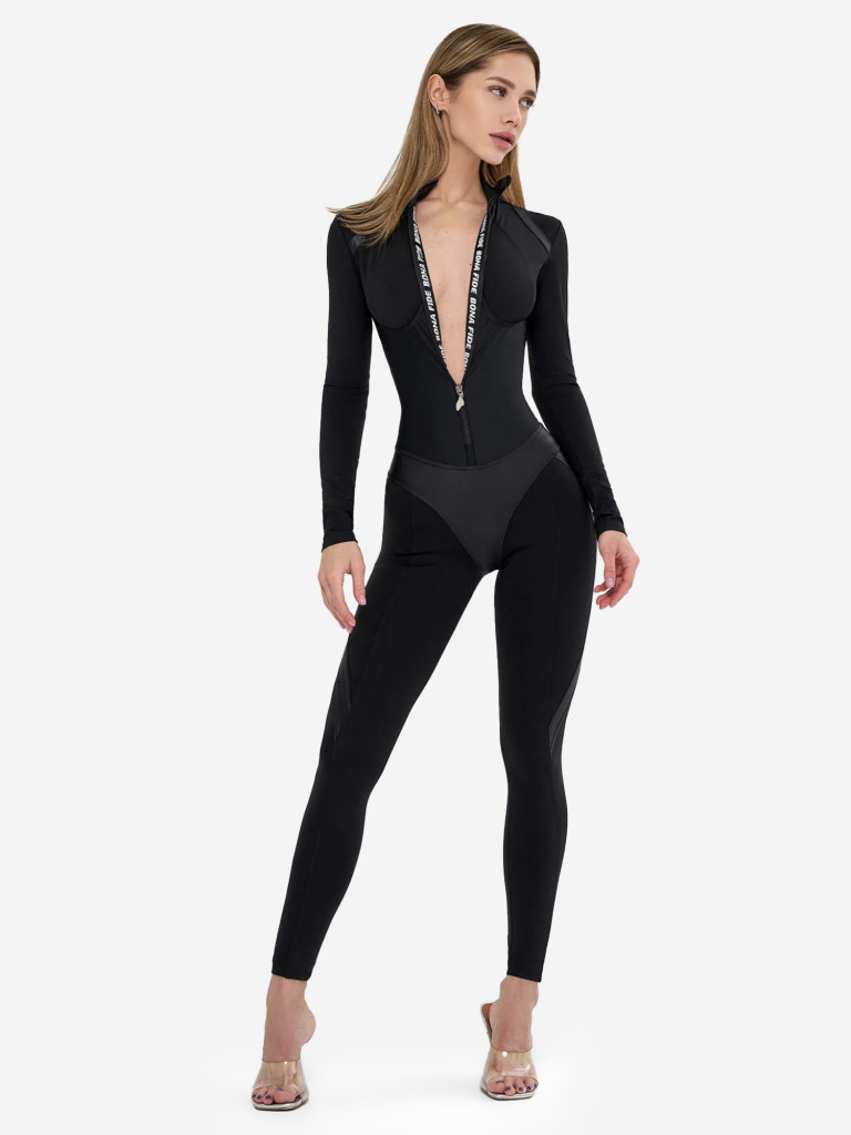 Комбинезон женский спортивный Bona Fide Ideal Suit "Black"