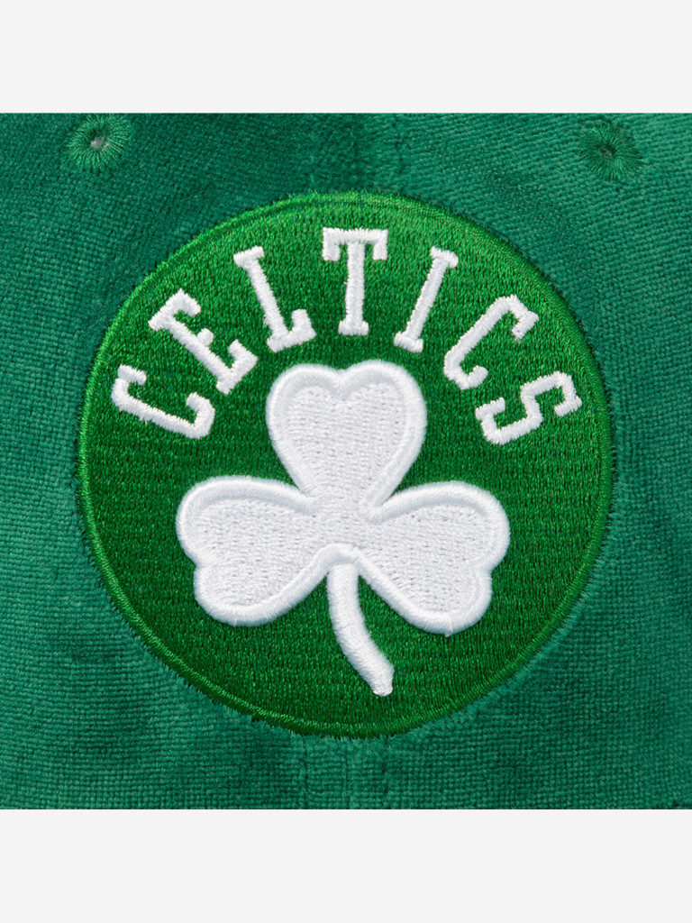 Бейсболка с прямым козырьком MITCHELL NESS HS10475-BCEGREN Boston Celtics NBA (зеленый)