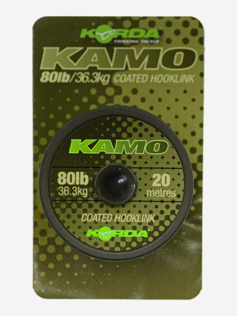 Поводковый материал KORDA Kamo Coated Hooklink 80lb 20м