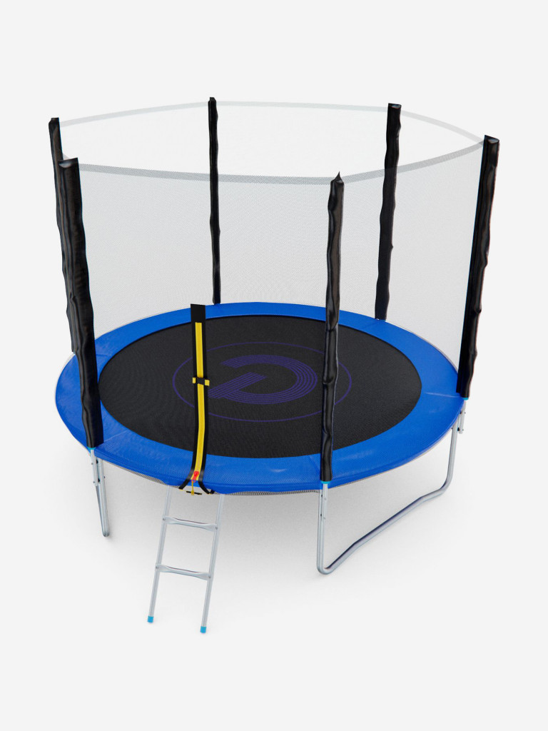 Батут с сеткой DFC PELPO 8ft с лестницей, синий