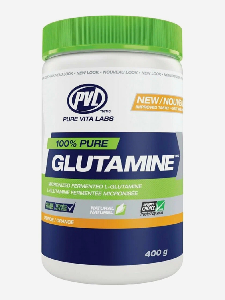 Аминокислоты Pure Vita Labs 100% Pure Glutamine, 400 г, Апельсин