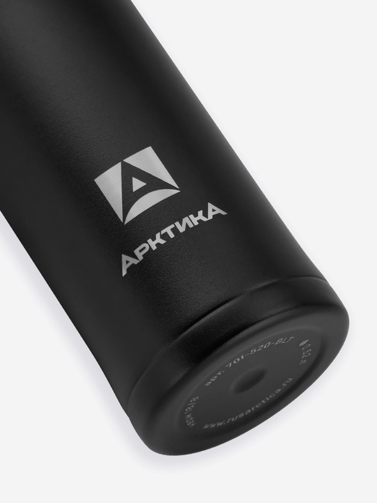 Термокружка вакуумная Арктика, 420 мл, со съемным ситечком, черная