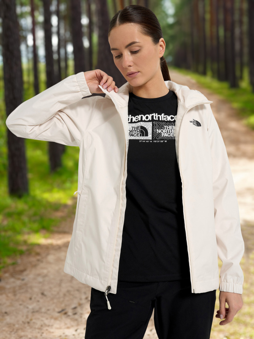 фото Куртка мембранная женская the north face quest, бежевый
