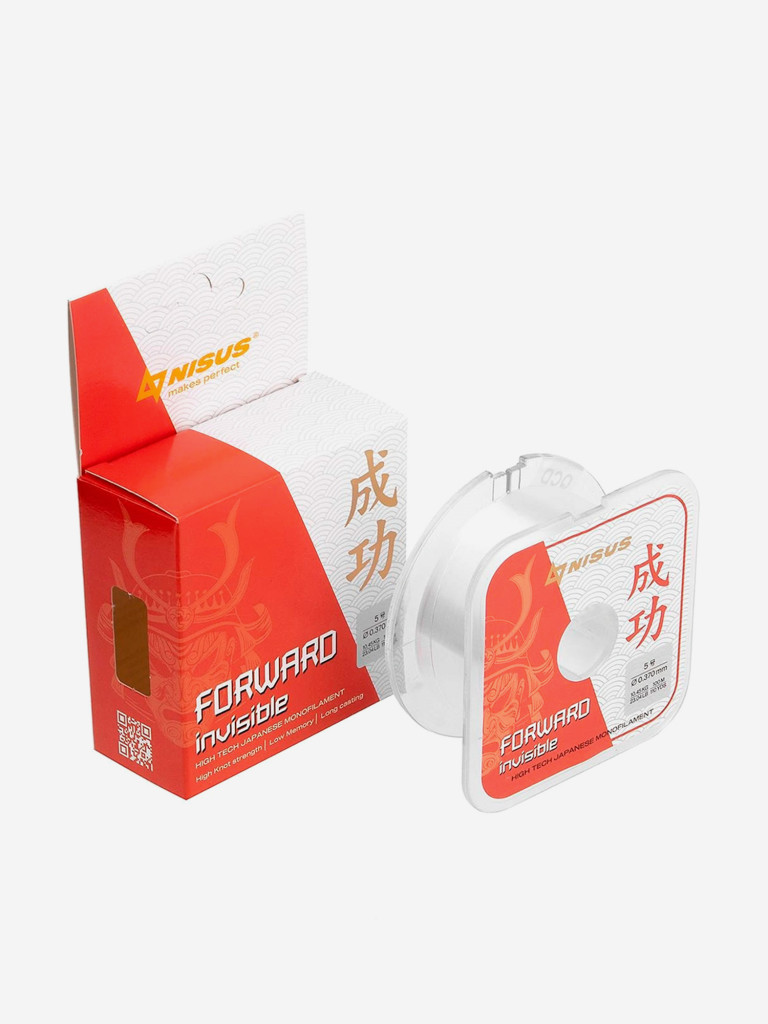 Леска для рыбалки Nisus FORWARD Invisible Nylon 0,370mm (N-FI-0370-100) 10 штук по 100 м