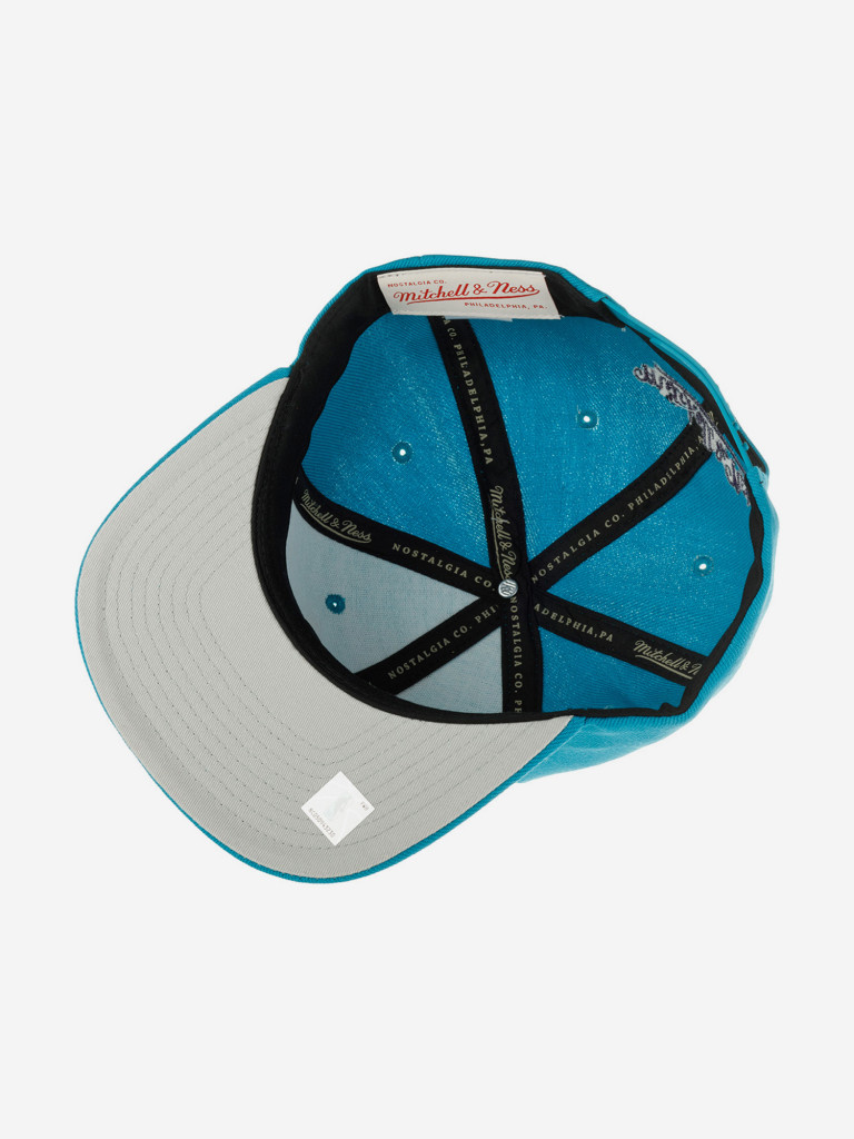 Бейсболка с прямым козырьком MITCHELL NESS 6HSSJS19078-CHOTEAL Charlotte Hornets NBA (голубой)
