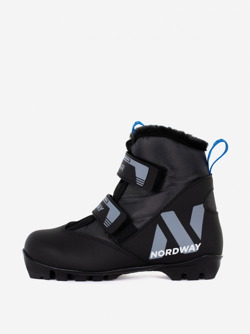 фото Ботинки для беговых лыж детские nordway polar nnn, черный