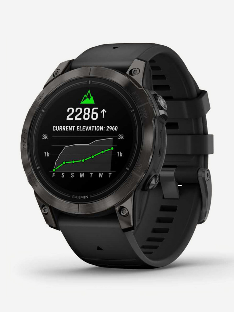 Спортивные часы Garmin EPIX PRO (Gen 2) Sapphire Edition 47 мм, титановый, угольно-серый DLC, черный ремешок