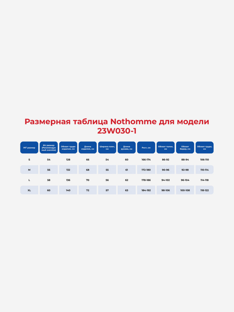 Куртка унисекс NOTHOMME Jackets Unisex