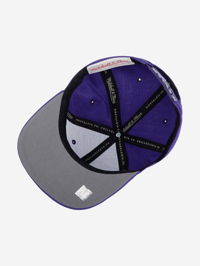 Бейсболка с прямым козырьком MITCHELL NESS HHSS3256-LALYYPPPPURP Los Angeles Lakers NBA
