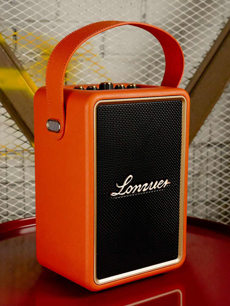 Беспроводная портативная колонка с двумя микрофонами BukaTech Lonzuer Running Orange, 70 Вт