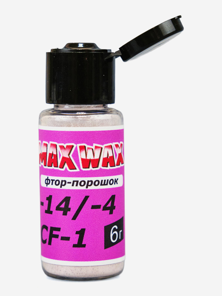 Фтор-порошок ускоритель для лыж MAX WAX Race Powder CF-1 -4/-14, 6г