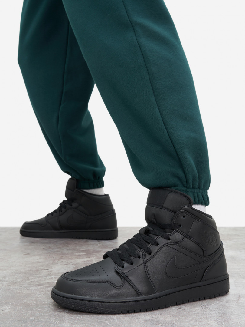 фото Кеды мужские nike air jordan 1 mid, черный