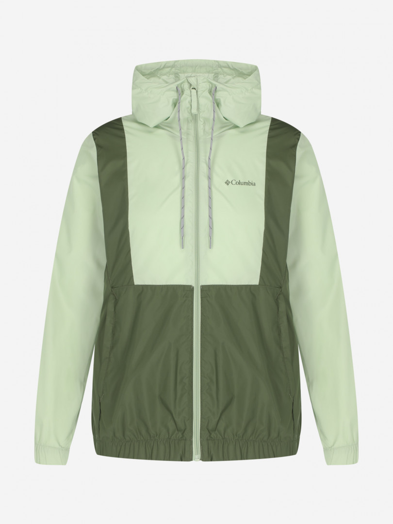 фото Ветровка женская columbia lily basin jacket, зеленый