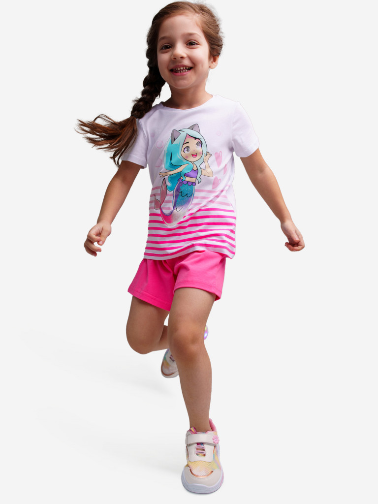 Комплект Playtoday для девочки: футболка, шорты
