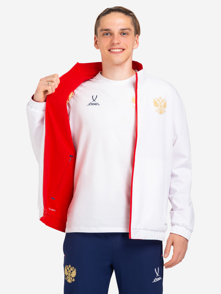 Куртка спортивная Jogel NATIONAL ANTHEM PerFormDRY Jacket, цвет красный-белый