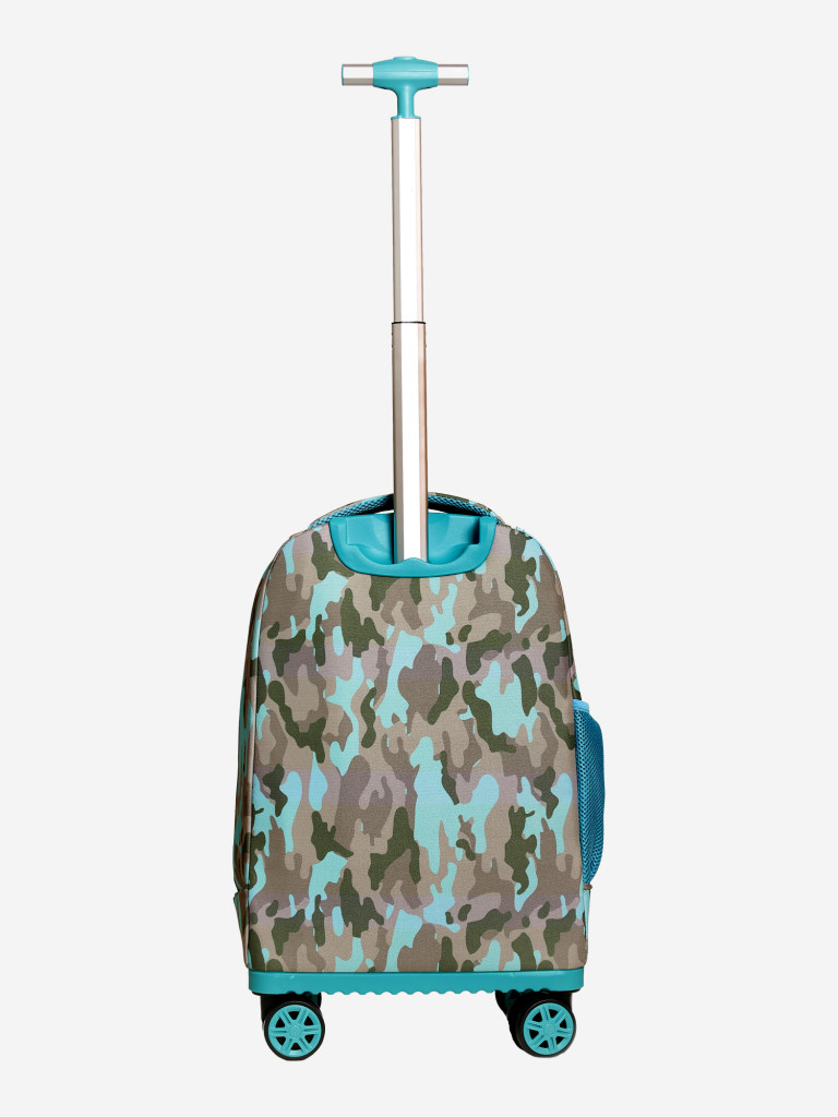 Чемодан детский BEYOND TIME D12 Камуфляж бирюзовый серый