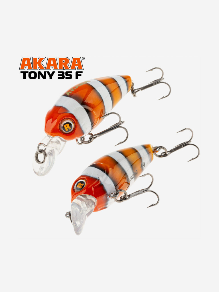 Воблер Akara Tony 35F кренк плавающий на голавля, язя, форель 4гр A248