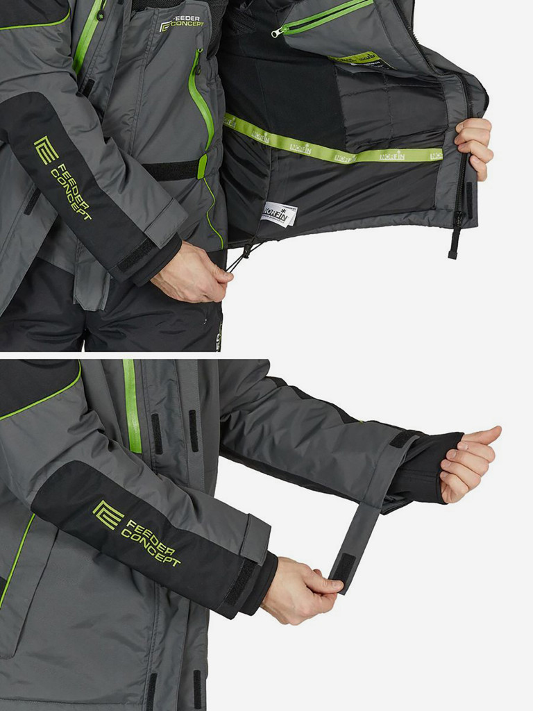 Костюм демисезонный Norfin FEEDER CONCEPT THERMO (куртка+полукомбинезон) для рыбалки и охоты