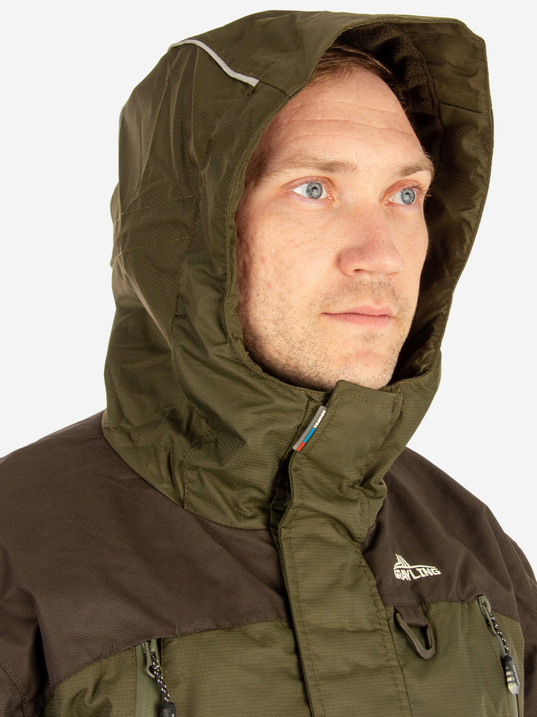 Костюм для рыбалки мужской GRAYLING, Скат, демисезонный, т.хаки