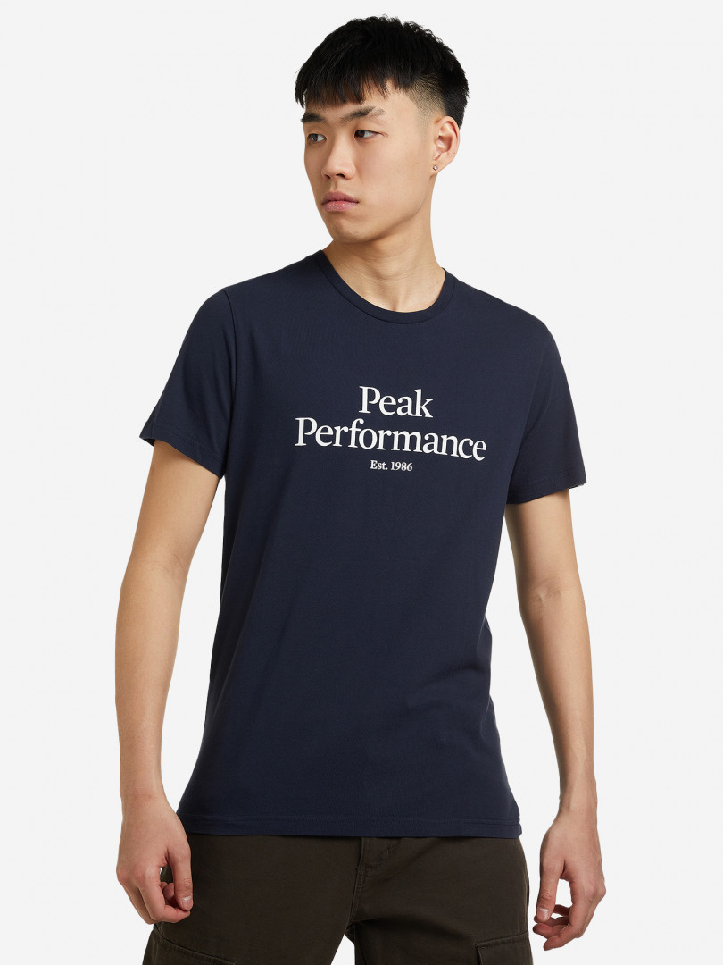 фото Футболка мужская peak performance original, синий